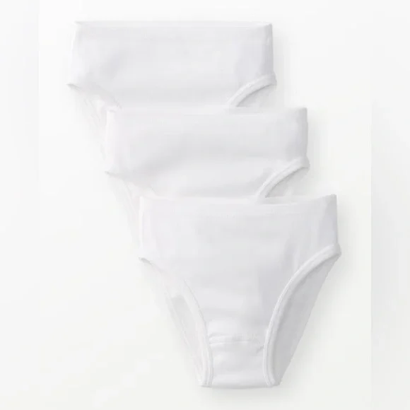 Hanna Andersson - 3-Pack Organic Cotton Hipster Underwear in White - Picture 1 of 4